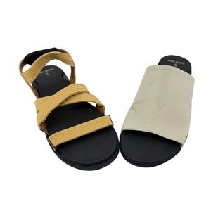 NEW Solely Jane Size 7 Comfort Flat Brown Base + Monaco Cinnamon Capri Tan Tops